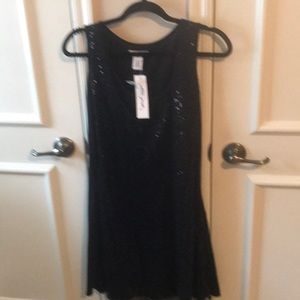 Black Sequined Dress